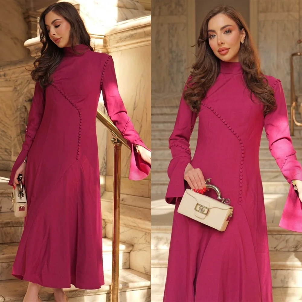 Customized Delicate pink Jersey Evening Dress High Quality High Neckline Long Sleeves Cocktail Dress Exquisite Celebrity Gowns
Customized Delicate pink Jersey Evening Dress High Quality High Neckline Long Sleeves Cocktail Dress Exquisite Celebrity Gowns