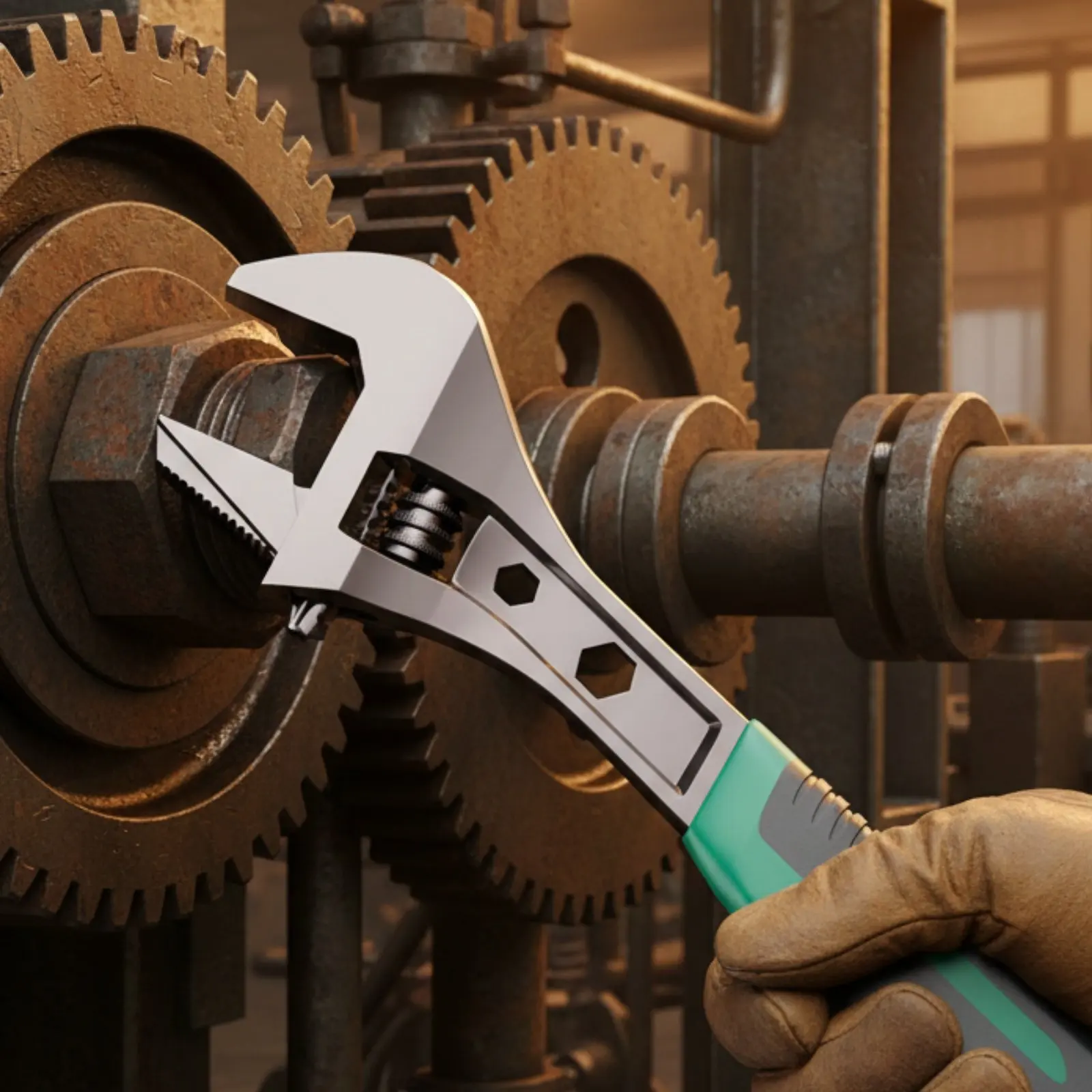 Toothed Adjustable Wrench Industrial Grade Adjustable Jaw Wrench Hand Tool High Hardness Non-Slip Grip for Plumbing
Toothed Adjustable Wrench Industrial Grade Adjustable Jaw Wrench Hand Tool High Hardness Non-Slip Grip for Plumbing