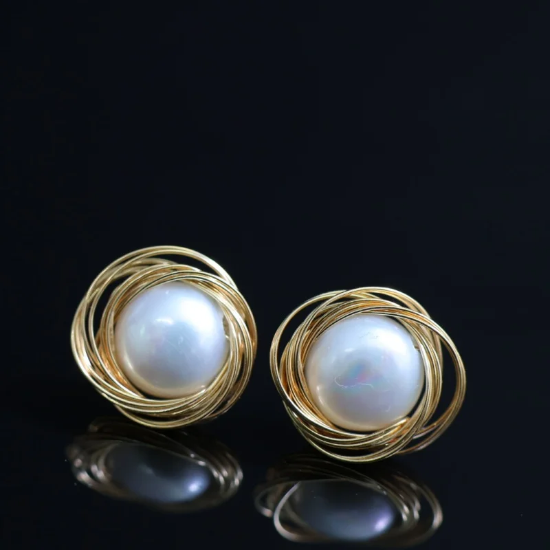 SGARIT Gold Earrings For Women 14k Gold Filled Elegant Natural Freshwater Pearl Earrings For Lady Fine Jewelry
SGARIT Gold Earrings For Women 14k Gold Filled Elegant Natural Freshwater Pearl Earrings For Lady Fine Jewelry