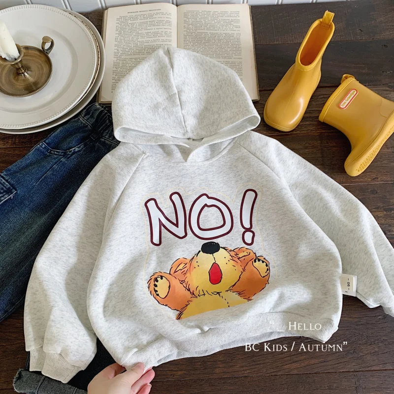 Children's Sweater2024Autumn Boys and Girls Bear Pullover New Hooded Top Fashion G0308
Children's Sweater2024Autumn Boys and Girls Bear Pullover New Hooded Top Fashion G0308