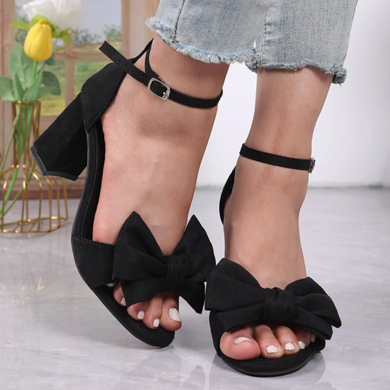 Party Bowknot High Heel Sandals for Women Adjustable Ankle Buckle Sandals Woman Spring Summer Open Toe White Sandalias Female
Party Bowknot High Heel Sandals for Women Adjustable Ankle Buckle Sandals Woman Spring Summer Open Toe White Sandalias Female