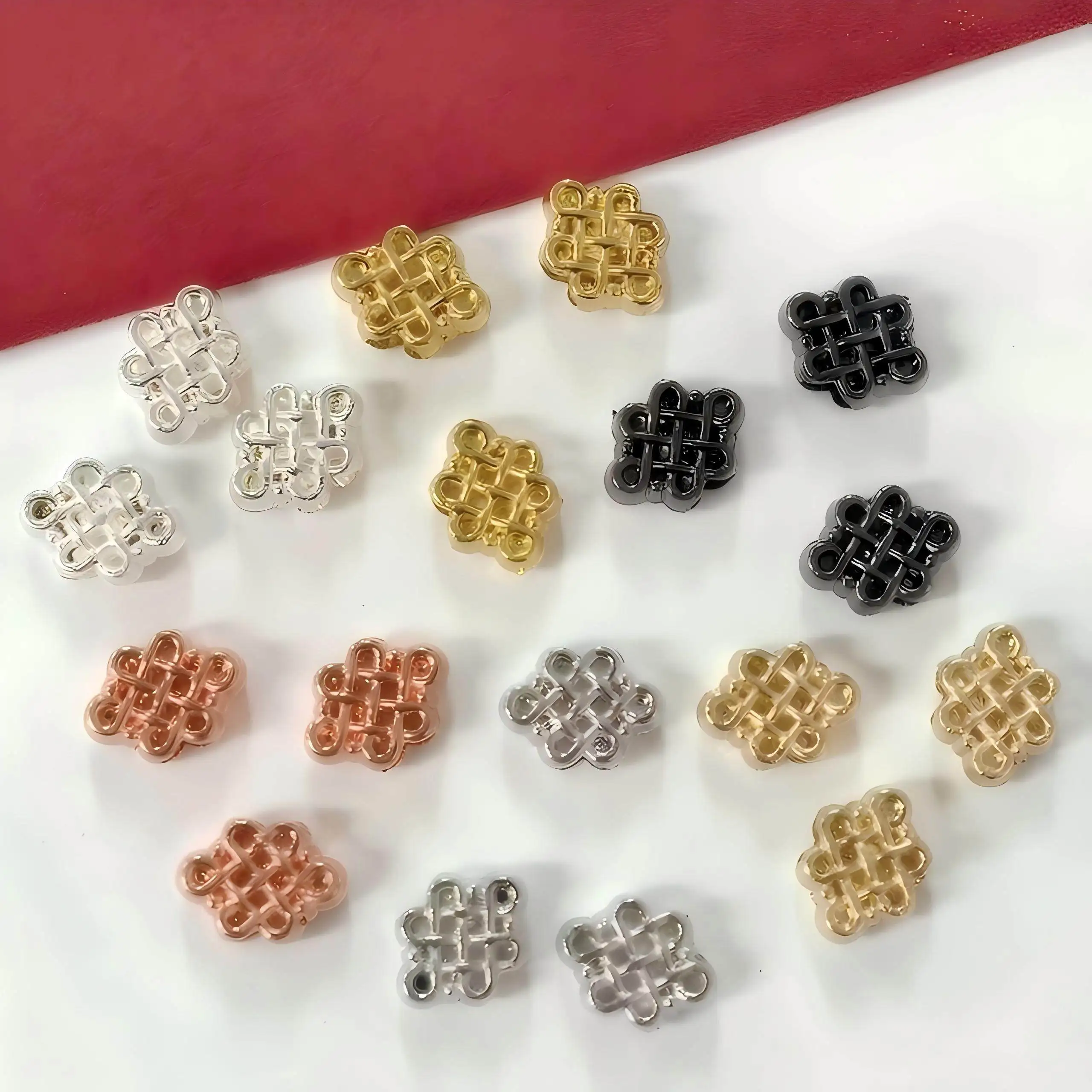 15 Pieces Chinese Knot Handmade Spacer Beads DIY Pearl Bracelet Necklace Accessories Jewelry Making Materials Wholesale
15 Pieces Chinese Knot Handmade Spacer Beads DIY Pearl Bracelet Necklace Accessories Jewelry Making Materials Wholesale