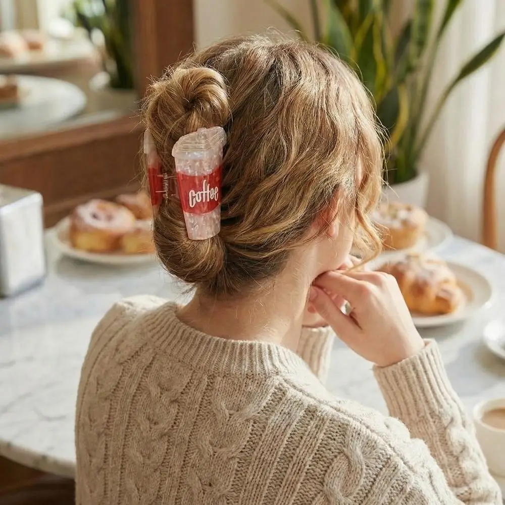 Sweet Funny Coffee Cup Shaped Hair Clip Cartoon Cute Mocha Ice Cream Hair Claw Hairpin Geometry Acetic Acid Shark Clip Girls
Sweet Funny Coffee Cup Shaped Hair Clip Cartoon Cute Mocha Ice Cream Hair Claw Hairpin Geometry Acetic Acid Shark Clip Girls