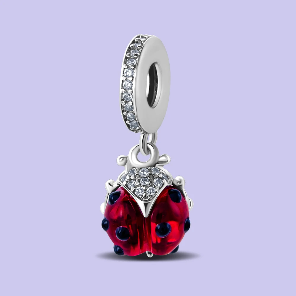 Pendant Charm Bead 925 Sterling Silver Red ladybird seven stars Beads Original Bracelet for Jewelry Making Valentine's Day gift
Pendant Charm Bead 925 Sterling Silver Red ladybird seven stars Beads Original Bracelet for Jewelry Making Valentine's Day gift