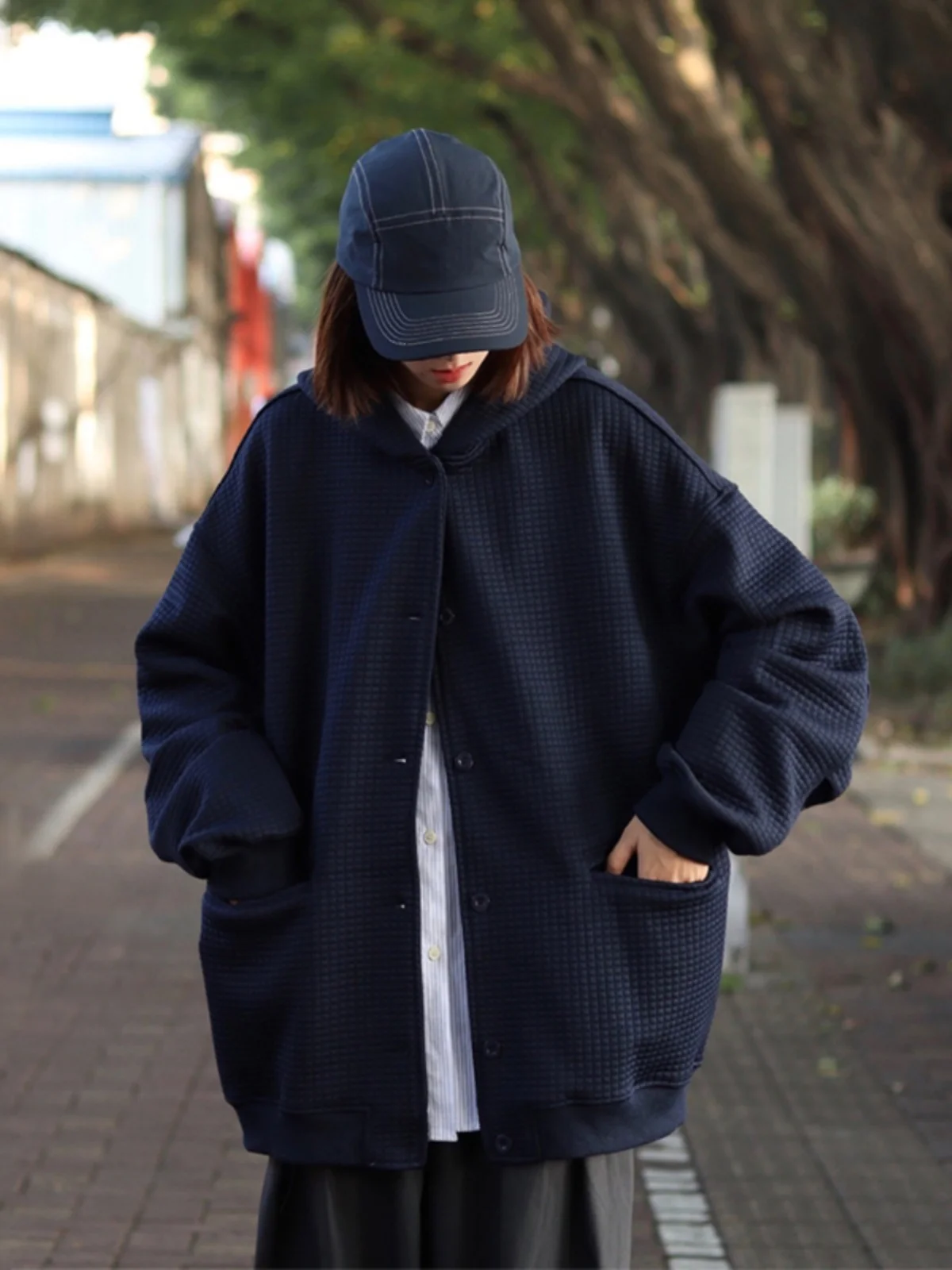 Japanese Sle Loose ex Hooded Knitted Jaet Pure Color Casual Open Cardigan Sweatirt Warm Autumn Winter Outerwear
Japanese Sle Loose ex Hooded Knitted Jaet Pure Color Casual Open Cardigan Sweatirt Warm Autumn Winter Outerwear