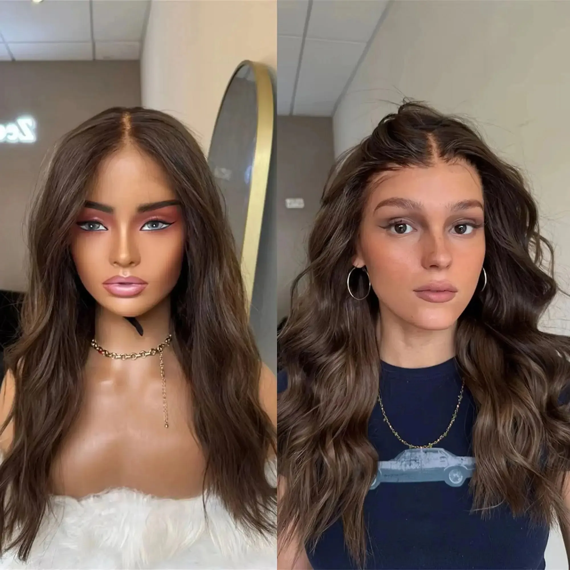 Chestnut Brown Wig 13x4 HD Body Wave Lace Front Wigs For Women Middle Part Realistic Synthetic And Blend Lace Wigs Party Cosplay
Chestnut Brown Wig 13x4 HD Body Wave Lace Front Wigs For Women Middle Part Realistic Synthetic And Blend Lace Wigs Party Cosplay