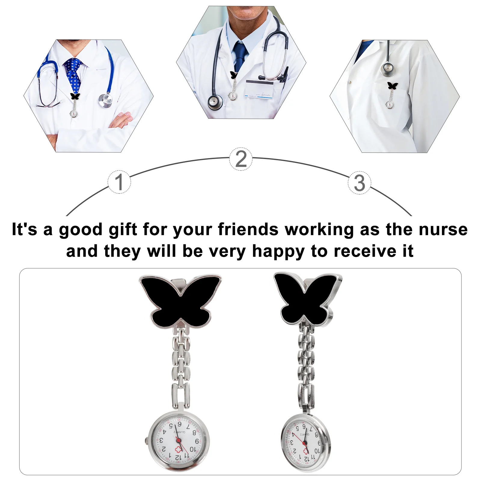 Women Nurse Fashionable Doctor Clip On Brooch Fob Pendant Durable Accurate Timing Large Numbers Hospital Gift For Nurses Pocket 
Women Nurse Fashionable Doctor Clip On Brooch Fob Pendant Durable Accurate Timing Large Numbers Hospital Gift For Nurses Pocket