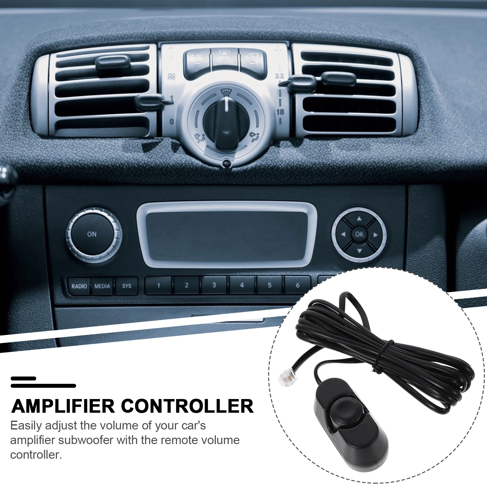 Car Amplifier Volume Controller Tuner Accessory Subwoofer Volume Adjuster Power Supply Remote Sound System Inline Knob Part
Car Amplifier Volume Controller Tuner Accessory Subwoofer Volume Adjuster Power Supply Remote Sound System Inline Knob Part