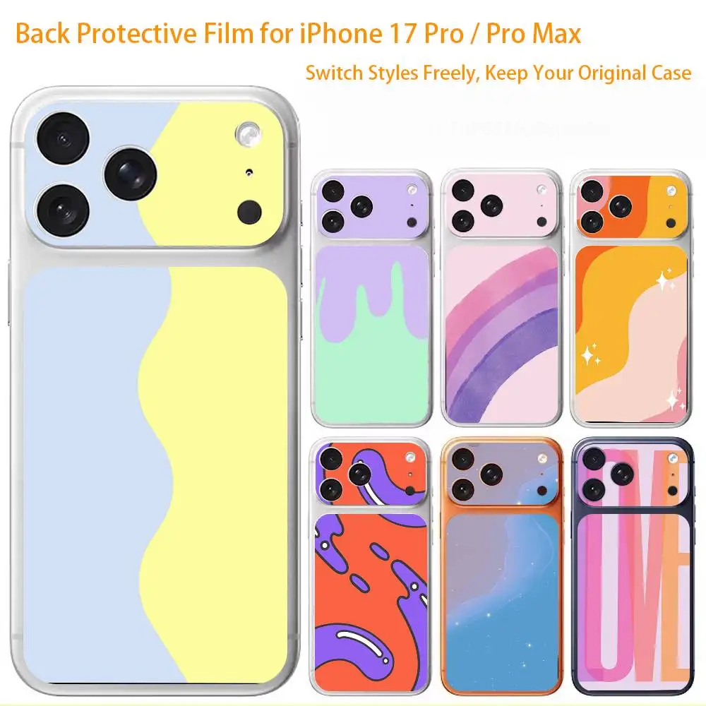 Colorful Macarons Premium Skin Wrap for iPhone 17 Pro/Max, Back Frame Camera Protective Decal (Not Case)
Colorful Macarons Premium Skin Wrap for iPhone 17 Pro/Max, Back Frame Camera Protective Decal (Not Case)