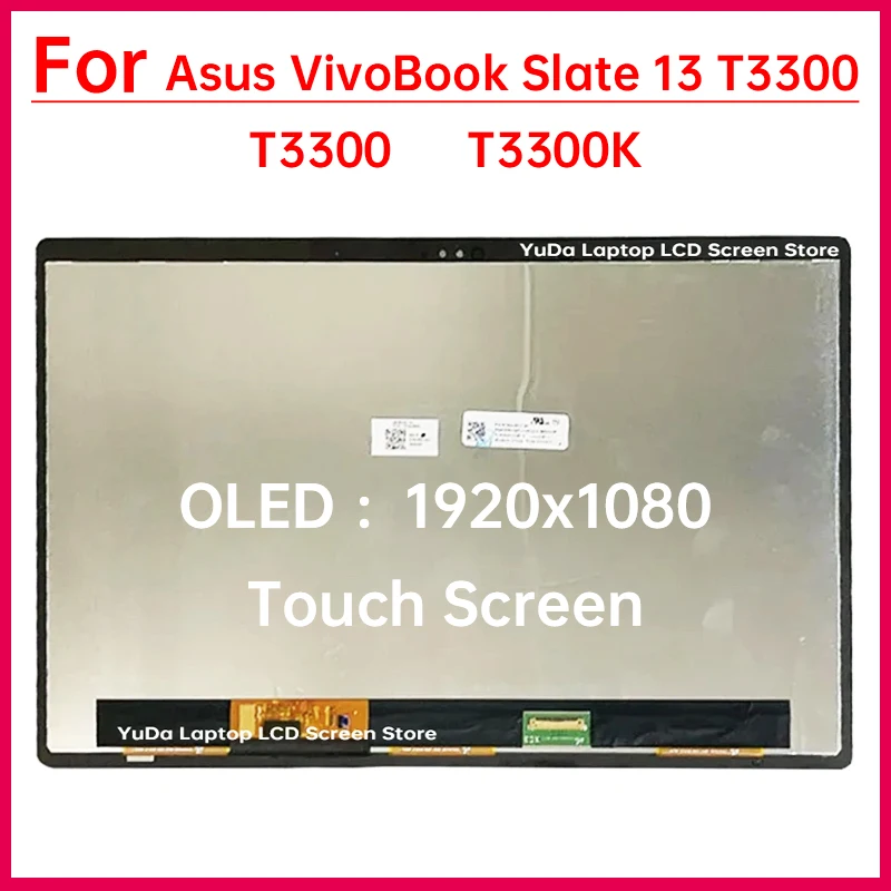 13,3-дюймовый сенсорный ЖК-экран для ноутбука Asus VivoBook Slate 13 T3300 T3300K, сменный дигитайзер в сборе, OLED 1920x1080
13,3-дюймовый сенсорный ЖК-экран для ноутбука Asus VivoBook Slate 13 T3300 T3300K, сменный дигитайзер в сборе, OLED 1920x1080
