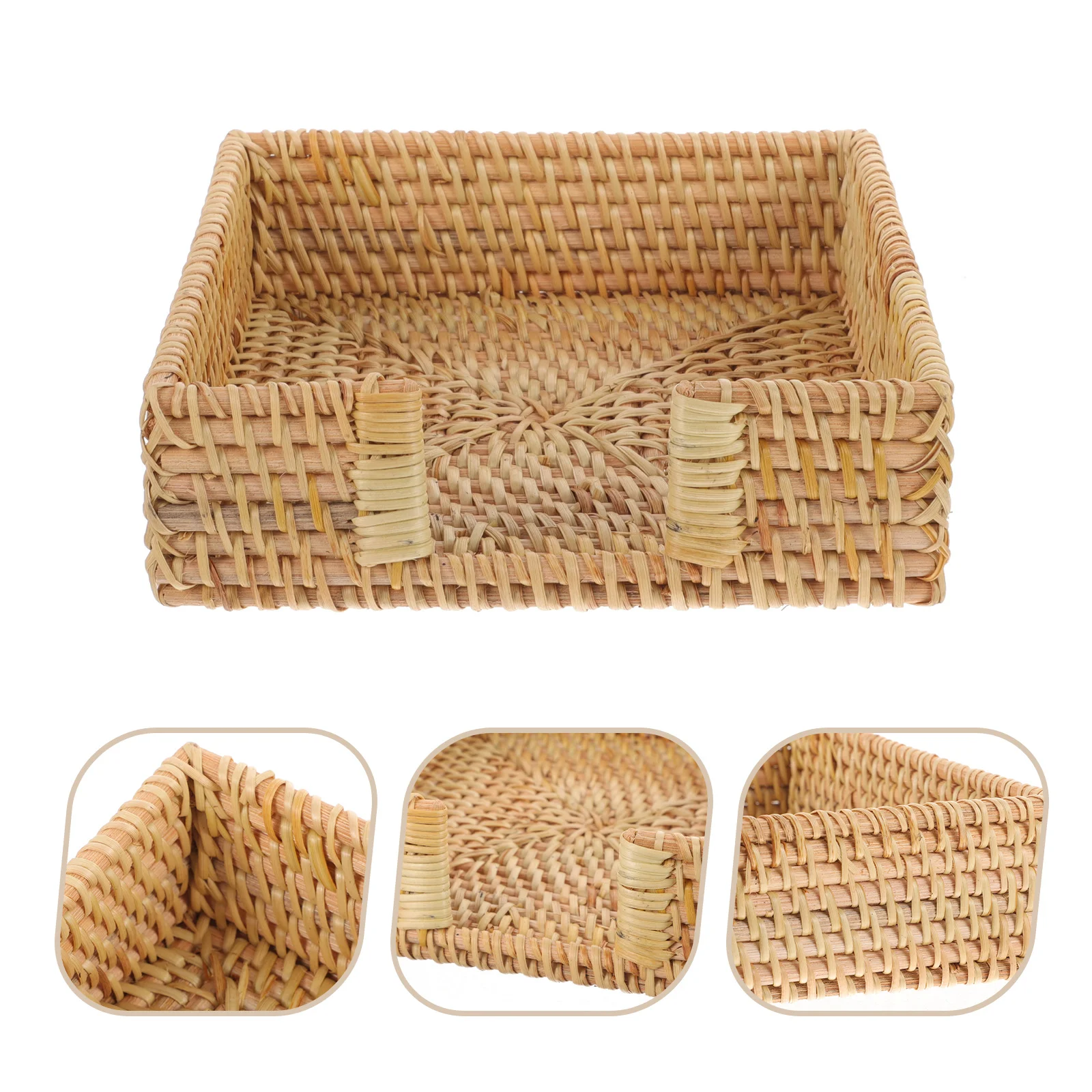Woven Napkin Tray Desktop Bathroom Guest Towel Holder Stylish Space-Saving Napkin Storage Rack for Dining Room Party Banquet
Woven Napkin Tray Desktop Bathroom Guest Towel Holder Stylish Space-Saving Napkin Storage Rack for Dining Room Party Banquet