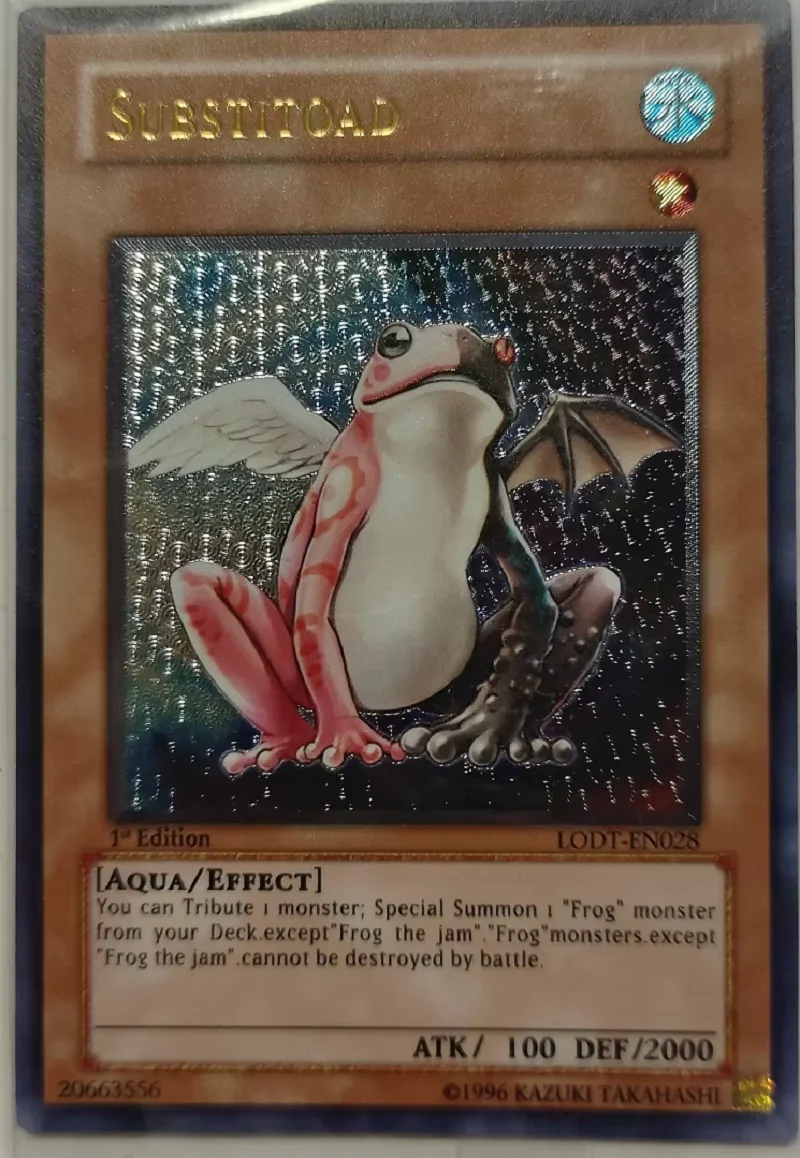 Yu-Gi-Oh TCG Substitoad UTR Children's Collectible Card Toy - Non-Original Hobby Item
Yu-Gi-Oh TCG Substitoad UTR Children's Collectible Card Toy - Non-Original Hobby Item