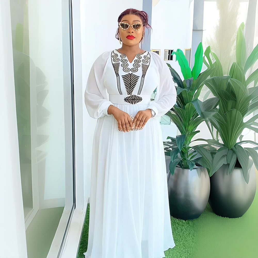 H&D African Maxi Dresses For Women 2024 Plus Size Evening Party Long Dress Africa Clothing Elegant Kaftan Muslim Chiffon Dress
H&D African Maxi Dresses For Women 2024 Plus Size Evening Party Long Dress Africa Clothing Elegant Kaftan Muslim Chiffon Dress