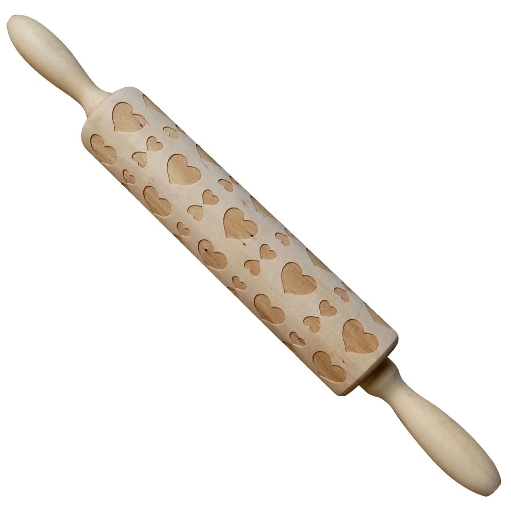 Wood Rolling Pin Love Baking Tool Engraved Design Sturdy Home Bakery Non Control Pastry Pizza Cookie
Wood Rolling Pin Love Baking Tool Engraved Design Sturdy Home Bakery Non Control Pastry Pizza Cookie