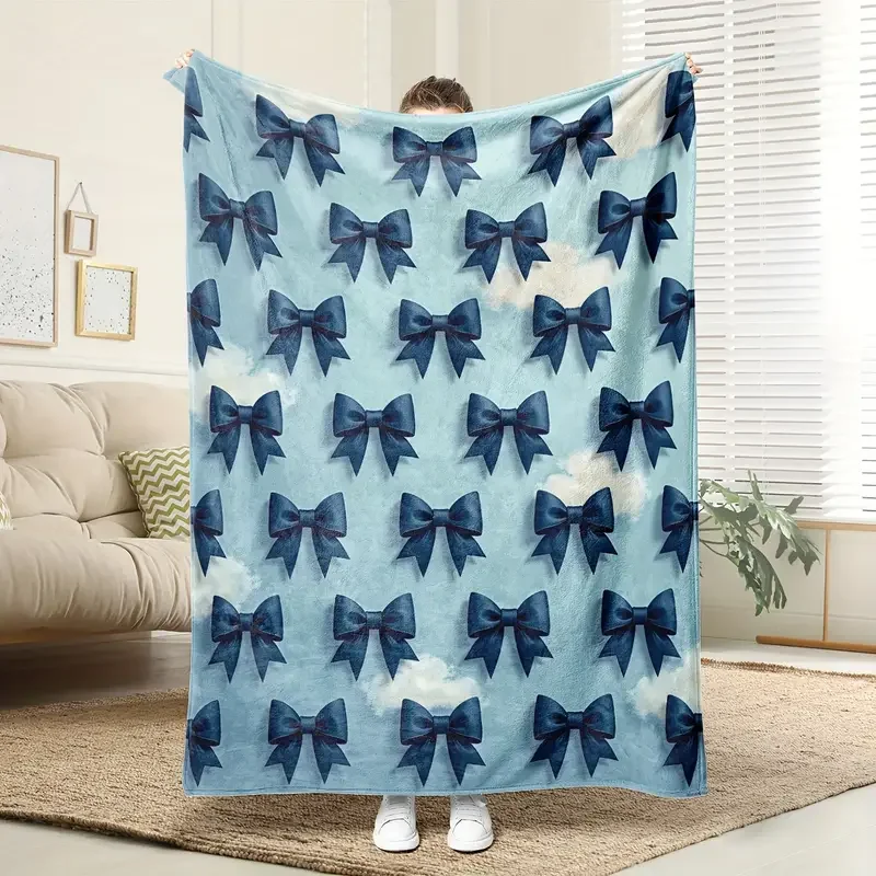 Мягкое фланелевое одеяло с синим бантом — подходит для всех сезонов, отлично подходит для кемпинга, путешествий, кровати, Рождества, Хэллоуина.
Мягкое фланелевое одеяло с синим бантом — подходит для всех сезонов, отлично подходит для кемпинга, путешествий, кровати, Рождества, Хэллоуина.