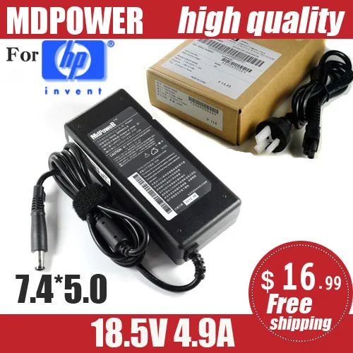 MDPOWER для ноутбука HP 18,5 В, 4,9 А, 90 Вт, зарядное устройство переменного тока
MDPOWER для ноутбука HP 18,5 В, 4,9 А, 90 Вт, зарядное устройство переменного тока