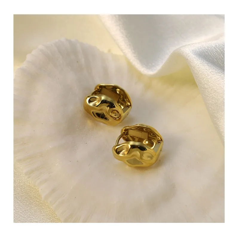 Fashion Stainless Steel Irregular Hammer Earrings Earrings Gold Non-Fading Premium Earrings
Fashion Stainless Steel Irregular Hammer Earrings Earrings Gold Non-Fading Premium Earrings