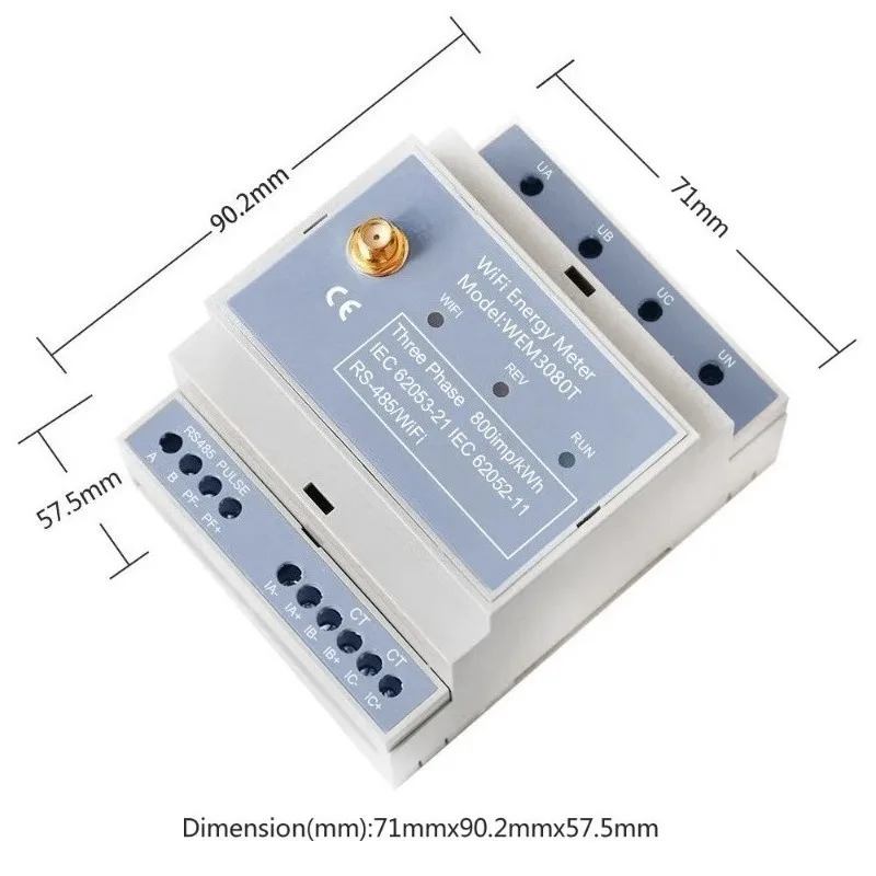 Bidirectional Three-phase Energy Meter
Bidirectional Three-phase Energy Meter