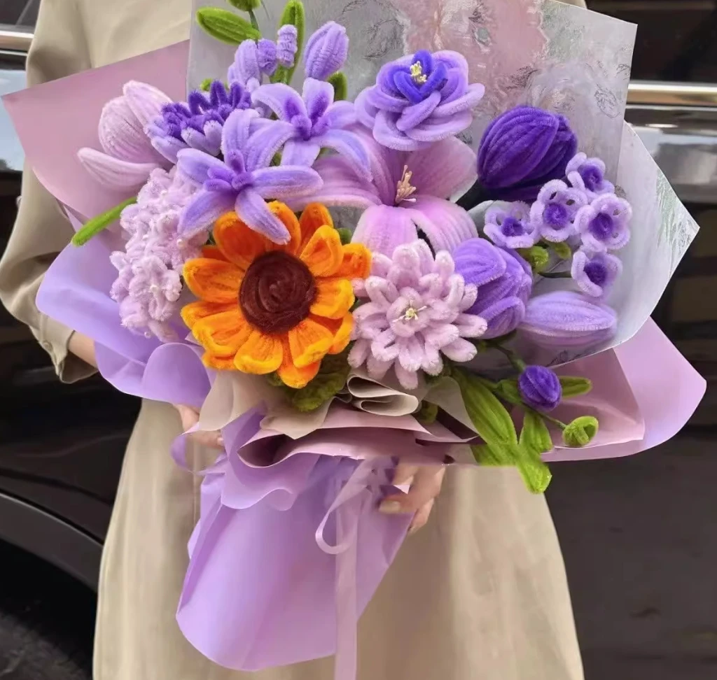 Twist stick handmade bouquet DIY material package homemade tulip sunflower finished product
Twist stick handmade bouquet DIY material package homemade tulip sunflower finished product