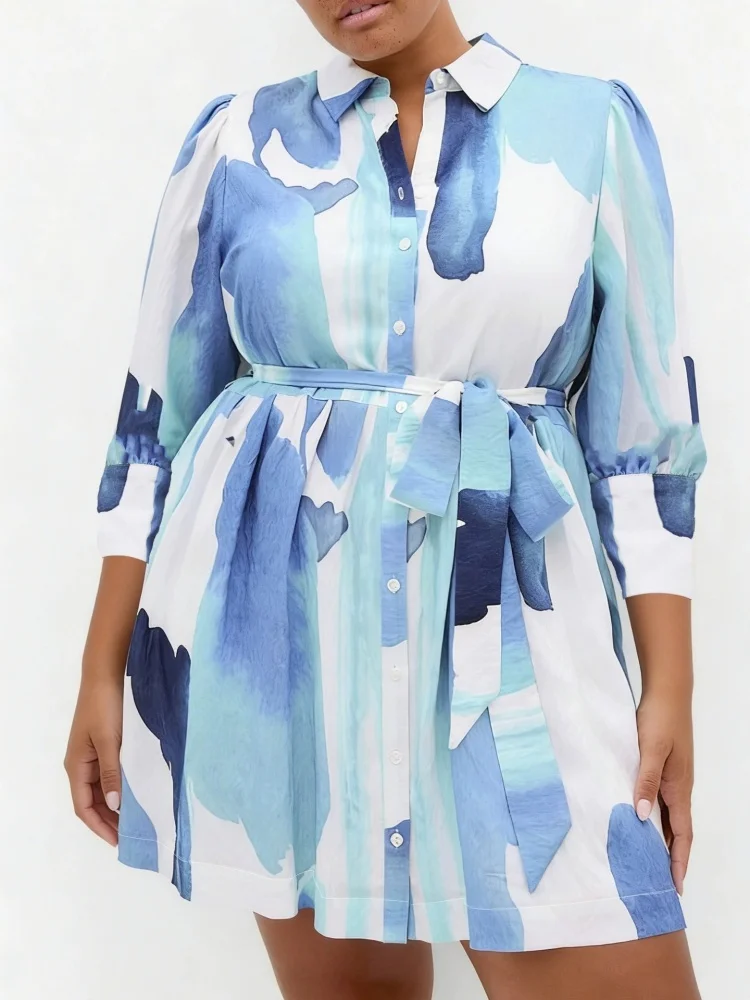 Wmstar Dresses for Women Wholesale Shirt Dress Collar with Ties Three Quarter Sleeves Fitted Waist Dresses Drop Shopping
Wmstar Dresses for Women Wholesale Shirt Dress Collar with Ties Three Quarter Sleeves Fitted Waist Dresses Drop Shopping