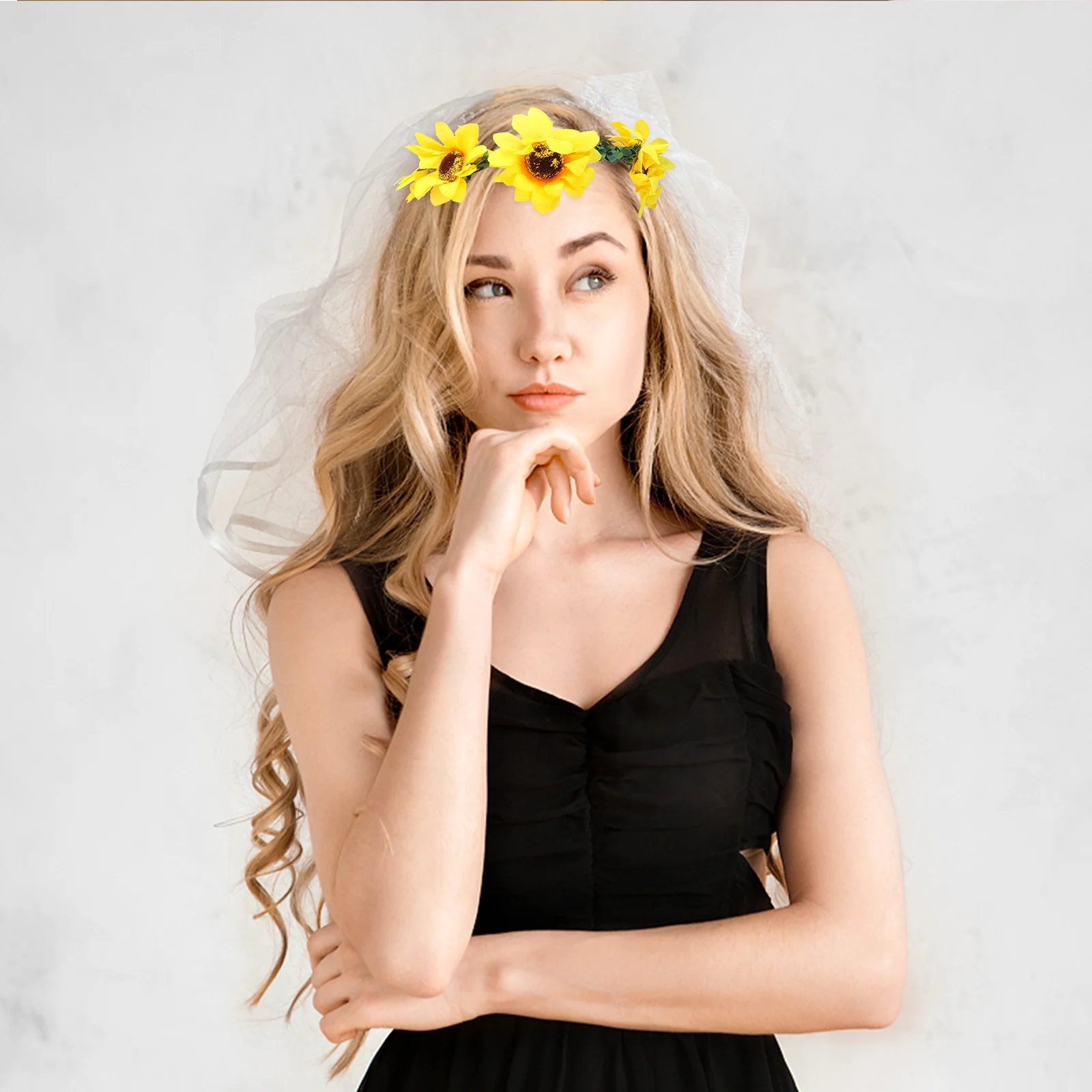 Floral Sunflower Headband Premium Design Women Fashion Statement Hair Wreath for Bride Wedding Party Festivals
Floral Sunflower Headband Premium Design Women Fashion Statement Hair Wreath for Bride Wedding Party Festivals