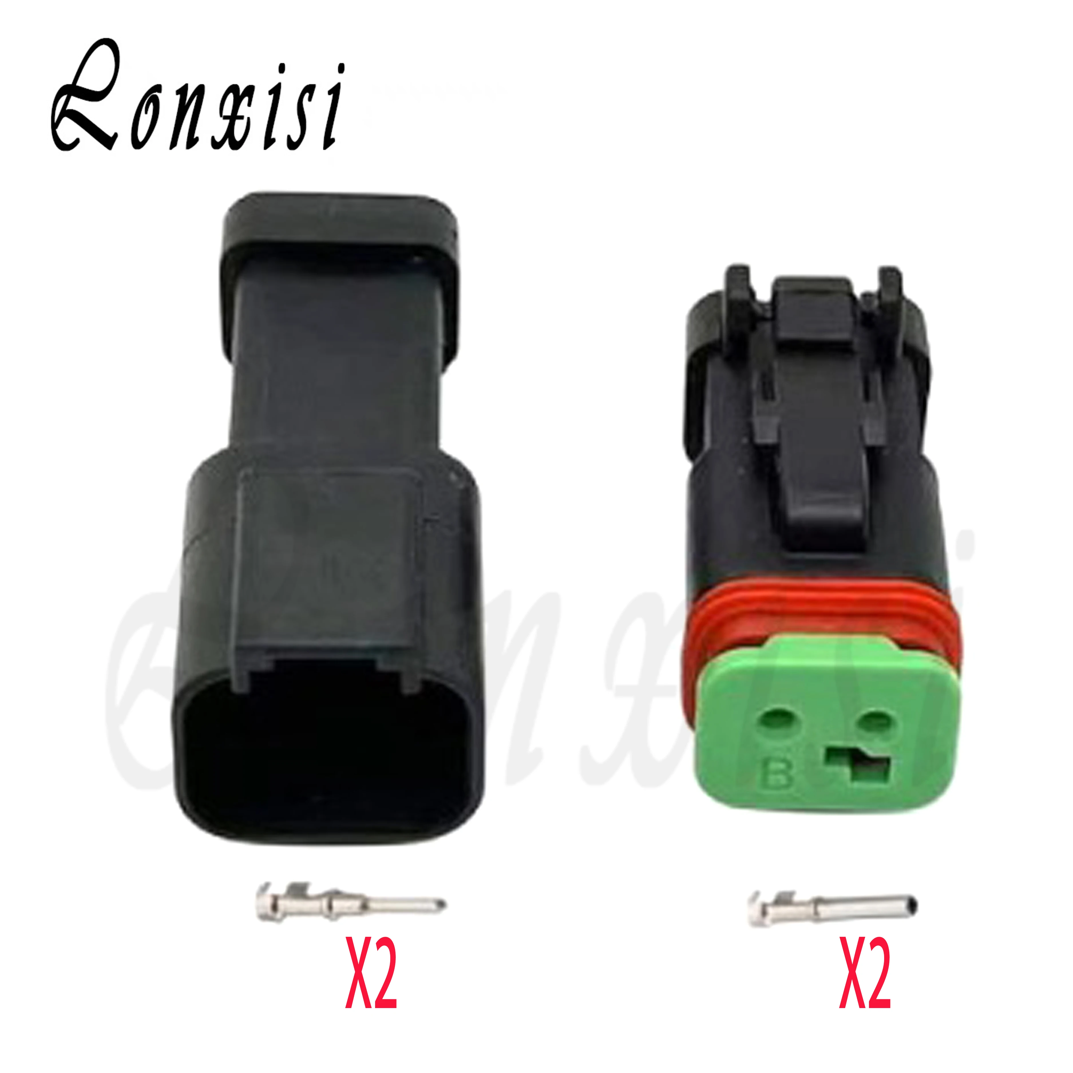1/5 Sets 2 Pin DT04-2P-E005 DT06-2S-E003 Black Waterproof Connectors Male Female Plug For Construction Machinery
1/5 Sets 2 Pin DT04-2P-E005 DT06-2S-E003 Black Waterproof Connectors Male Female Plug For Construction Machinery
