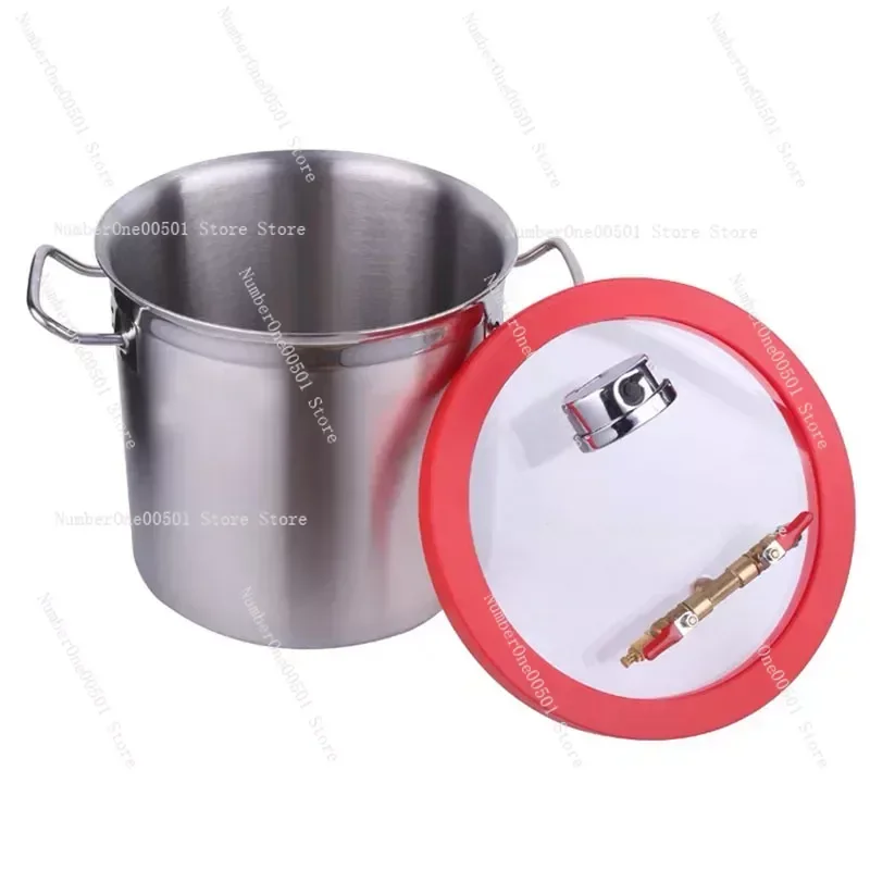 Vacuum Chamber Stainless Steel Vacuum Degassing Chamber Glass Lid Heat Treated Silicone Lid Gasket
Vacuum Chamber Stainless Steel Vacuum Degassing Chamber Glass Lid Heat Treated Silicone Lid Gasket