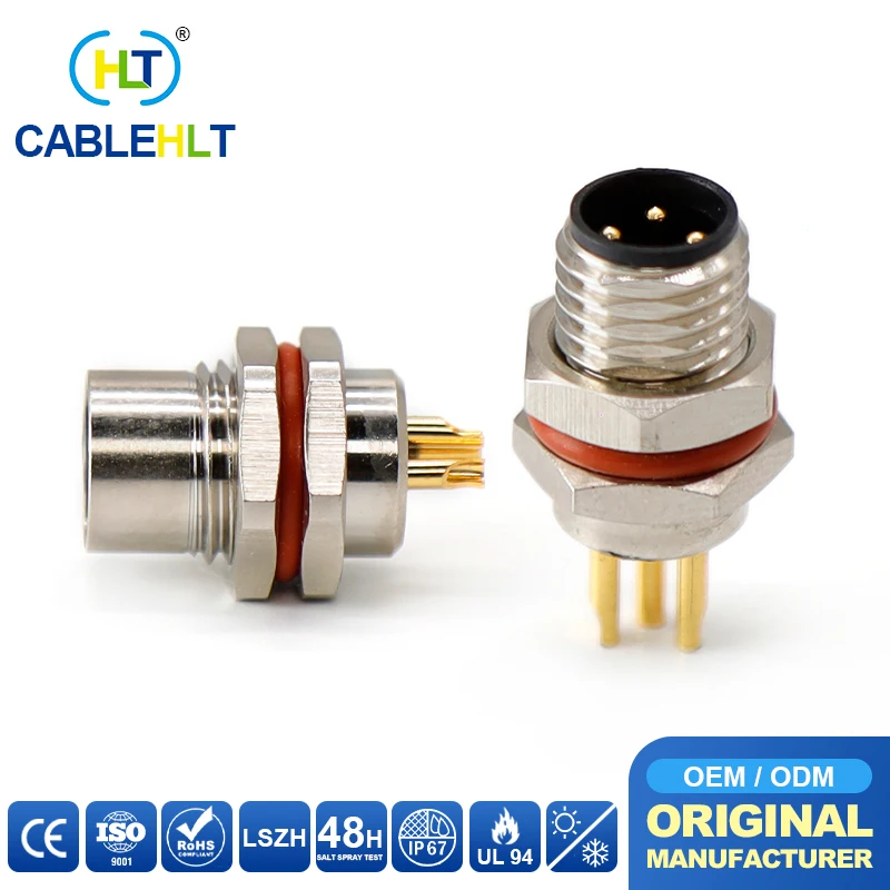 M8 A-Code 3/4/5/6/8 Core Front Lock Panel Type Male PCB Soldered Sensor Waterproof Connector Plug
M8 A-Code 3/4/5/6/8 Core Front Lock Panel Type Male PCB Soldered Sensor Waterproof Connector Plug