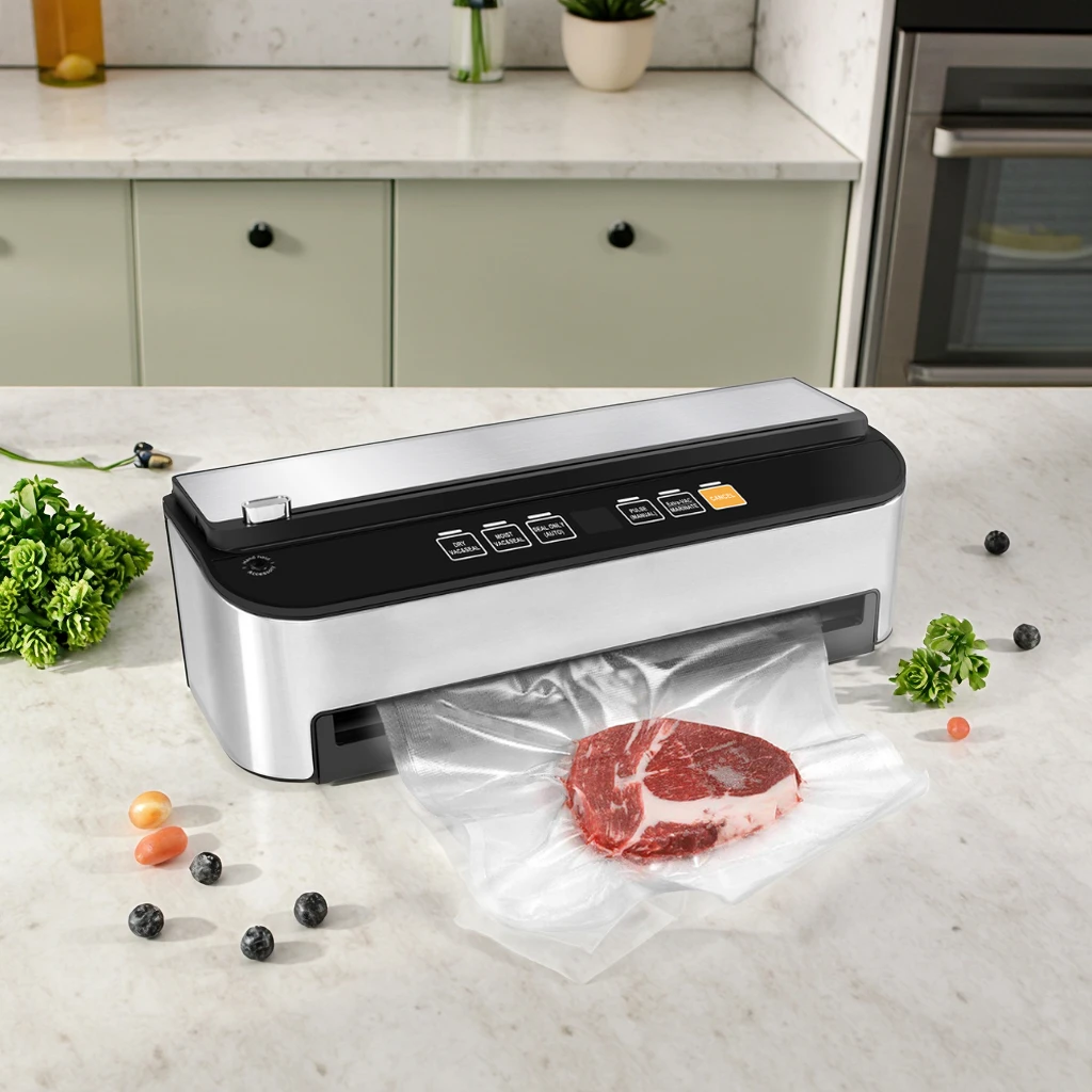 Household VS6685H Vacuum Sealer Machine with Automatic Vacuum Sealer Bag Detection Starter Kit
Household VS6685H Vacuum Sealer Machine with Automatic Vacuum Sealer Bag Detection Starter Kit