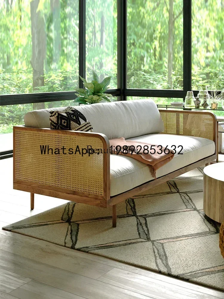 solid wood rattan sofa living room small apartment single three-person bed and breakfast hotel furniture
solid wood rattan sofa living room small apartment single three-person bed and breakfast hotel furniture