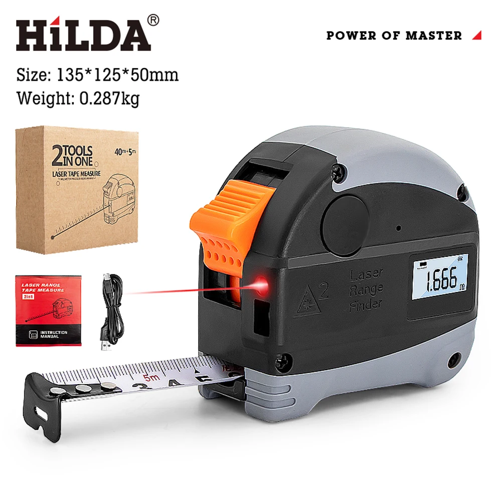 Measures 5m Digital Tape Measure 2 in 1 Retractable Tape MeasureMulti Functional Infrared High-precision 40 Meter Rangefinder
Measures 5m Digital Tape Measure 2 in 1 Retractable Tape MeasureMulti Functional Infrared High-precision 40 Meter Rangefinder