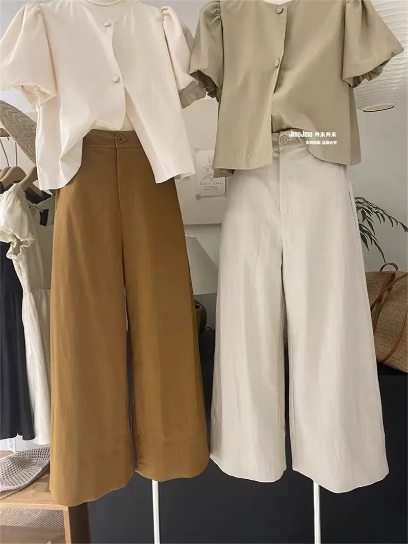 2025 New Spring Soft Pants Women Fashion Breathable Wide Legs Ankle-Length Trousers Woman Elastic Waist Retro Casual Pants
2025 New Spring Soft Pants Women Fashion Breathable Wide Legs Ankle-Length Trousers Woman Elastic Waist Retro Casual Pants
