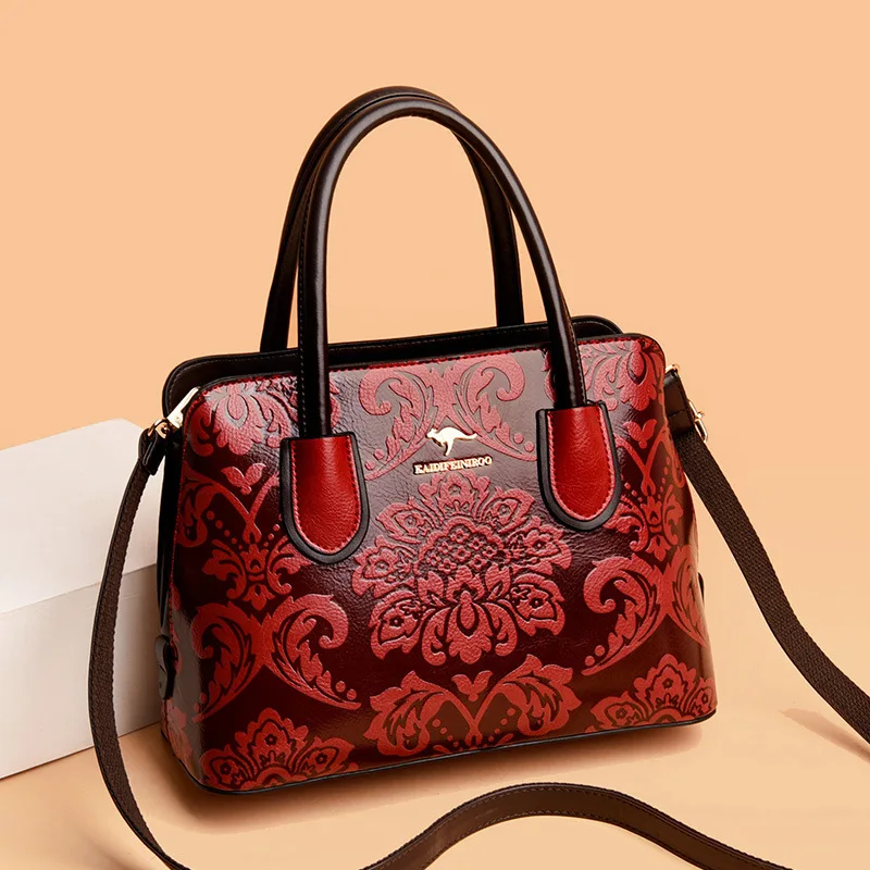 Vintage Luxury Women's Handbag Famous Brand Shoulder Bags for Women Genuine Leather Printing Crossbody Bag Fashion Travel Totes
Vintage Luxury Women's Handbag Famous Brand Shoulder Bags for Women Genuine Leather Printing Crossbody Bag Fashion Travel Totes