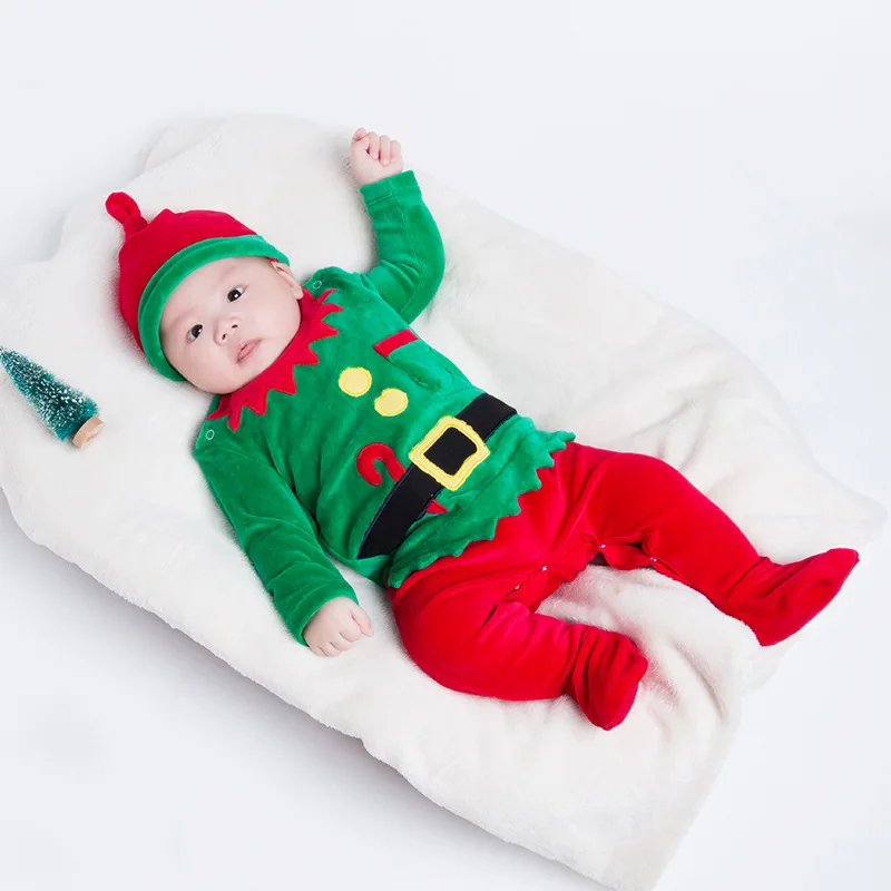 1st Clothes Christmas Elf Dress Up Baby Boy Warm Fleece Rompers Santa Baby Winter Footed Jumpsuit Newborn Christmas Costume Baby
1st Clothes Christmas Elf Dress Up Baby Boy Warm Fleece Rompers Santa Baby Winter Footed Jumpsuit Newborn Christmas Costume Baby