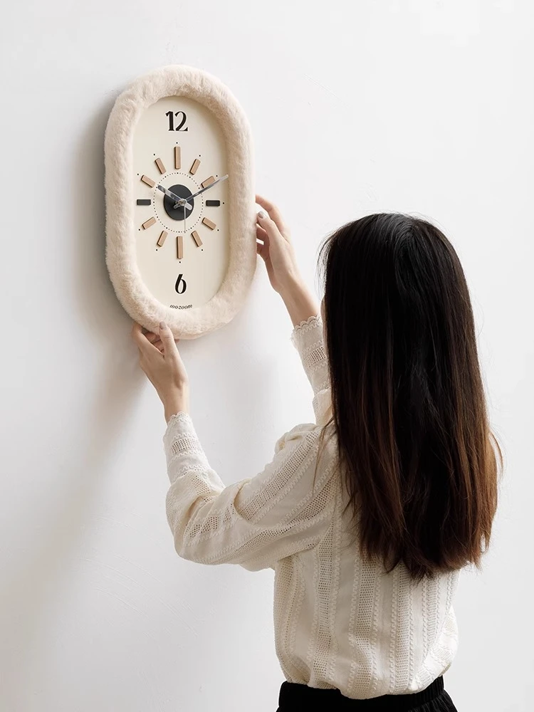 Mandela non-punching cream wind plush wall clock living room home creative clock simple atmosphere clock wall hanging
Mandela non-punching cream wind plush wall clock living room home creative clock simple atmosphere clock wall hanging