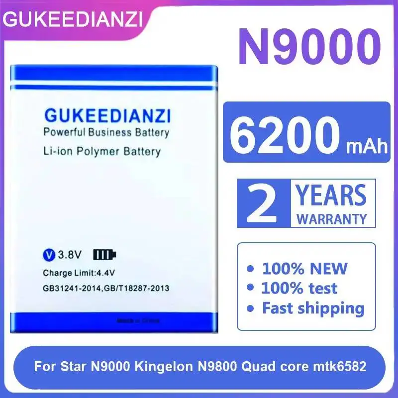 Mobile Phone Battery 6200mAh For Star N9000 Kingelon N9800 Quad Core mtk6582 High Performance
Mobile Phone Battery 6200mAh For Star N9000 Kingelon N9800 Quad Core mtk6582 High Performance