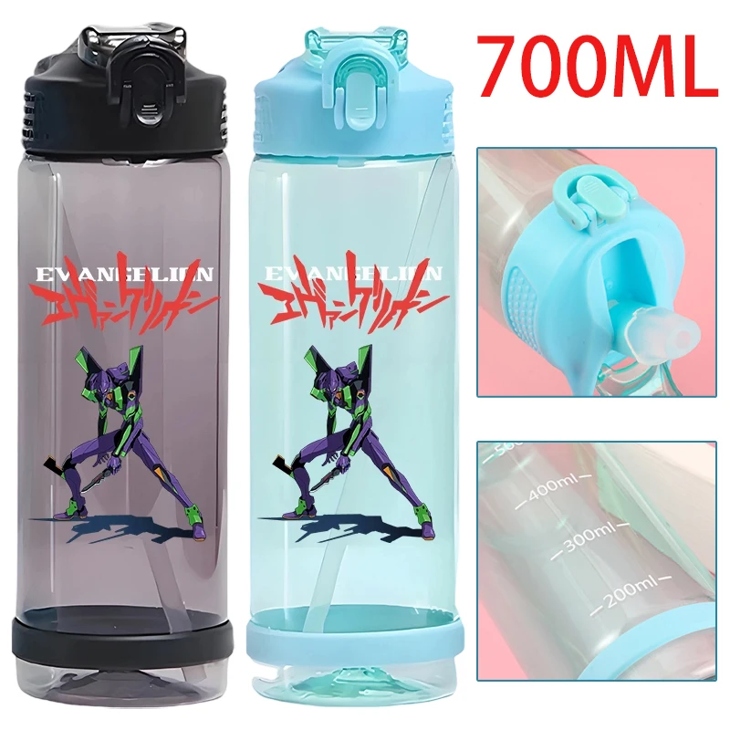 700ML EVANGELION Water Bottle with Straw Portable Large Capacity Leakproof Water Cup with Marker Men Outdoor Fitness Drinkware
700ML EVANGELION Water Bottle with Straw Portable Large Capacity Leakproof Water Cup with Marker Men Outdoor Fitness Drinkware
