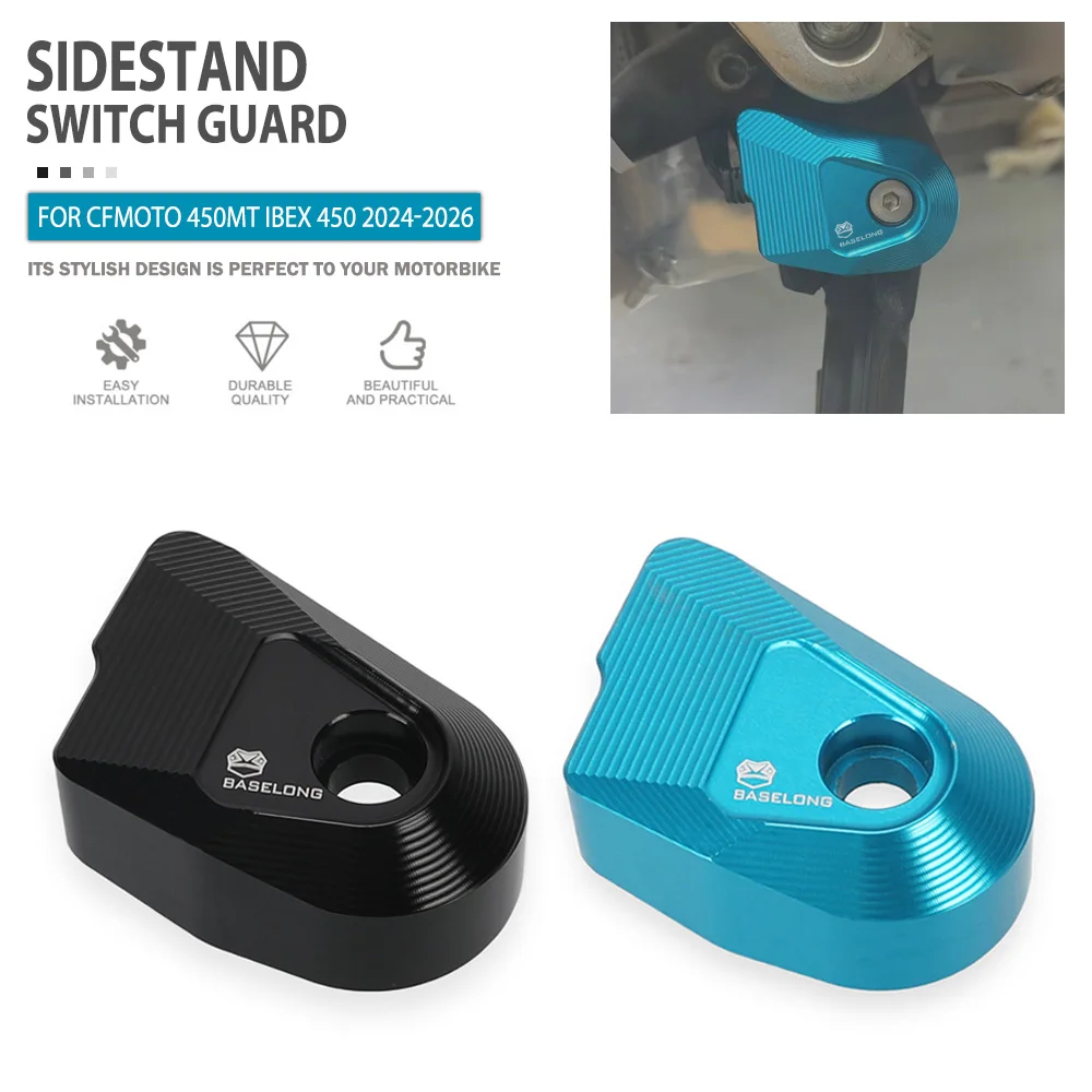 450MT FOR CFMOTO Ibex 450 Ibex450 450 MT MT450 2024 2025 2026 Motorcycle Sidestand Side Stand Switch Protector Guard Cover Cap
450MT FOR CFMOTO Ibex 450 Ibex450 450 MT MT450 2024 2025 2026 Motorcycle Sidestand Side Stand Switch Protector Guard Cover Cap