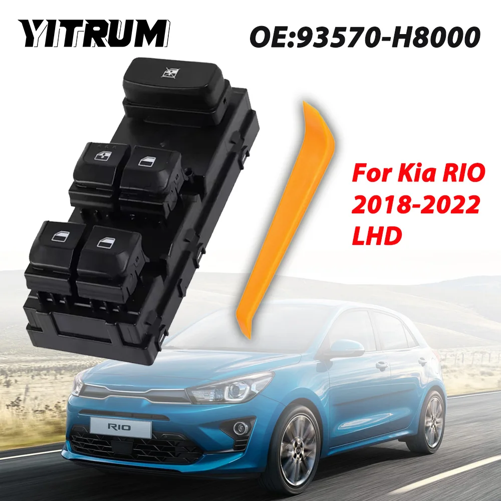 YITRUM 93570-H8000 Электрический переключатель управления стеклоподъемником автомобиля 93570H8000 для Kia RIO 2018-2022
YITRUM 93570-H8000 Электрический переключатель управления стеклоподъемником автомобиля 93570H8000 для Kia RIO 2018-2022