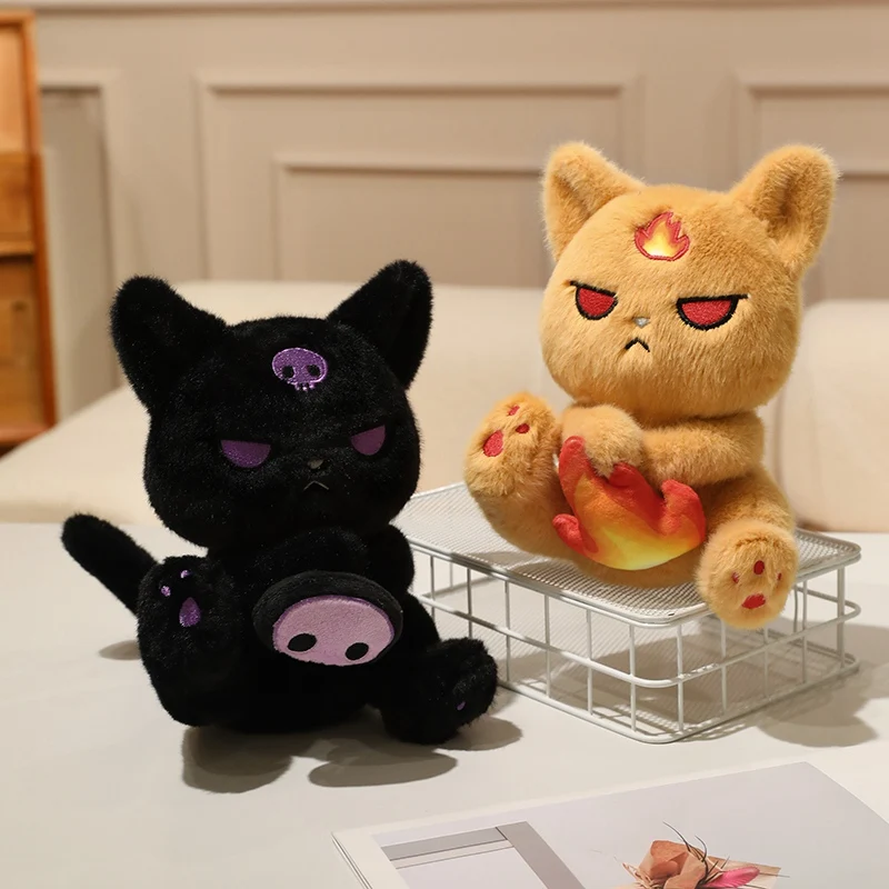4 Styles Grumpy Magic Cat Plush Toy Flame Lightning Skull Theme Cartoon Kitten Stuffed Doll Soft Fluffy for gifts.
4 Styles Grumpy Magic Cat Plush Toy Flame Lightning Skull Theme Cartoon Kitten Stuffed Doll Soft Fluffy for gifts.