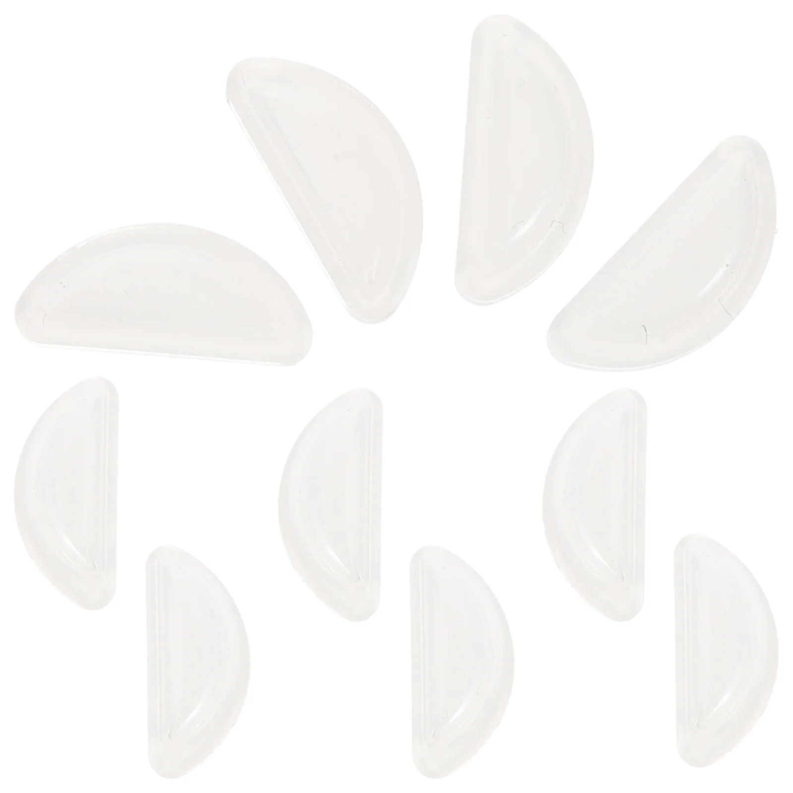 5 Pairs Transparent Silicone Half Moon Anti Glasses Elevator Nose Pads for Eyewear Repair Kit Reduces Nasal Pressure Fits
5 Pairs Transparent Silicone Half Moon Anti Glasses Elevator Nose Pads for Eyewear Repair Kit Reduces Nasal Pressure Fits