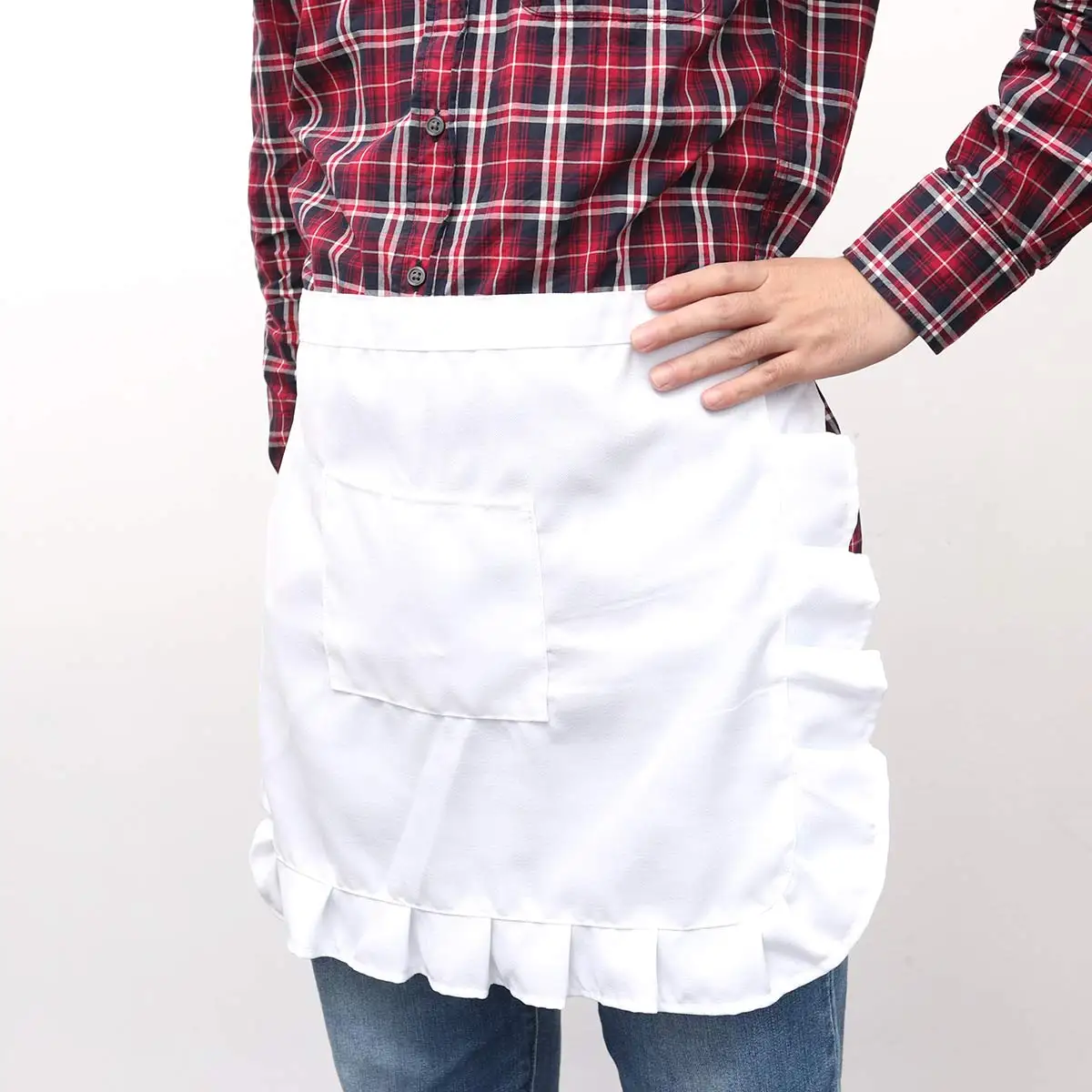 2 pcs Short Apron Half Waist Bib Women Girl Lace Kitchen Maid Costume Waitress Suits Polyester Pocket Cooking Baking Cleaning
2 pcs Short Apron Half Waist Bib Women Girl Lace Kitchen Maid Costume Waitress Suits Polyester Pocket Cooking Baking Cleaning