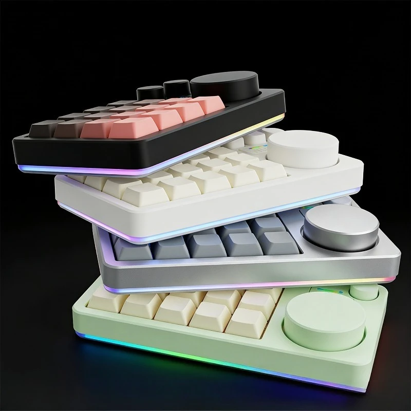 KM16pro Tri-mode Mechanical Keyboard Customized Aluminum Ergonomics Mini Keyboard with Knobs Game Mechanical Keyboard VIA Gift
KM16pro Tri-mode Mechanical Keyboard Customized Aluminum Ergonomics Mini Keyboard with Knobs Game Mechanical Keyboard VIA Gift