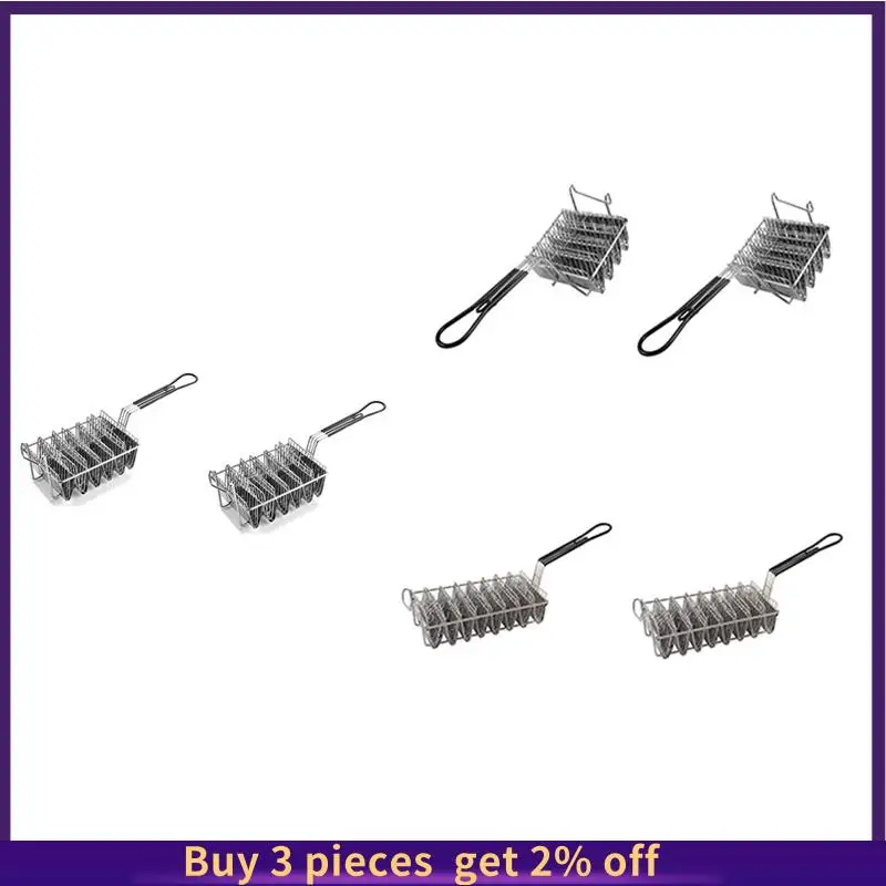 COME 2Pcs Taco Fryer Basket, Taco Shell Fryer, Holds Shells Deep Fryer Taco Holders Basket With Grip Handle
COME 2Pcs Taco Fryer Basket, Taco Shell Fryer, Holds Shells Deep Fryer Taco Holders Basket With Grip Handle