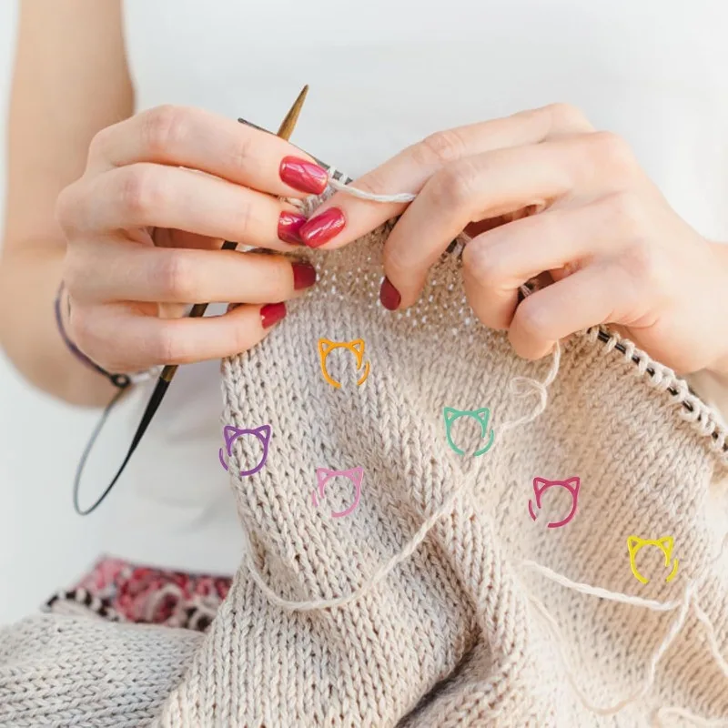 10Pcs Colorful Cat-Shaped Spiral-Opening Metal Stitch Markers, DIY Knitting Supplies,Crochet Materials Accessories
10Pcs Colorful Cat-Shaped Spiral-Opening Metal Stitch Markers, DIY Knitting Supplies,Crochet Materials Accessories