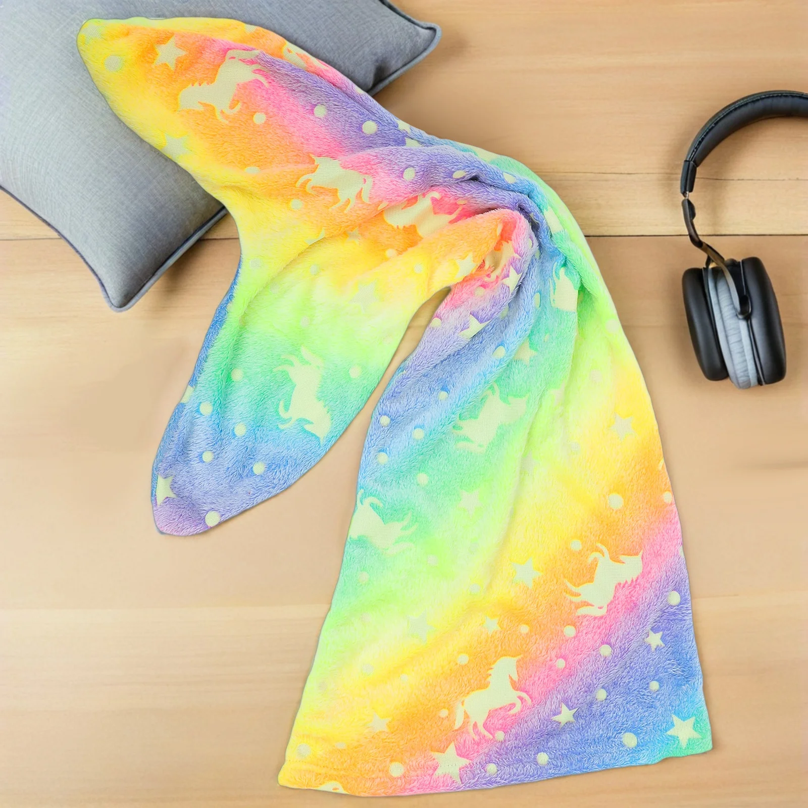 Wearable Mermaid Blanket Glow in The Dark Soft Flannel Cozy Sleeping Bag for Girls Birthday Christmas Halloween Thanksgiving
Wearable Mermaid Blanket Glow in The Dark Soft Flannel Cozy Sleeping Bag for Girls Birthday Christmas Halloween Thanksgiving