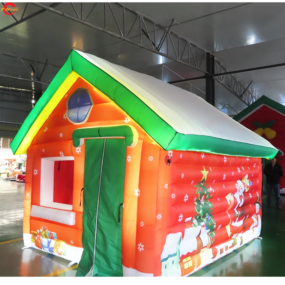 Free Door Shipping 4x3m Christmas Inflatable Santa House with Lighting Xmas Village Bounce Houses for Holiday
Free Door Shipping 4x3m Christmas Inflatable Santa House with Lighting Xmas Village Bounce Houses for Holiday