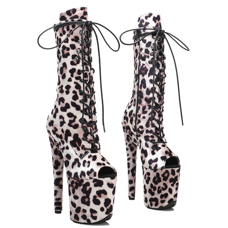 Leecabe 20CM/8inches Leopard print Suede open toe Trend fashion High Heel platform Boots stripper heel Pole Dance boots
Leecabe 20CM/8inches Leopard print Suede open toe Trend fashion High Heel platform Boots stripper heel Pole Dance boots