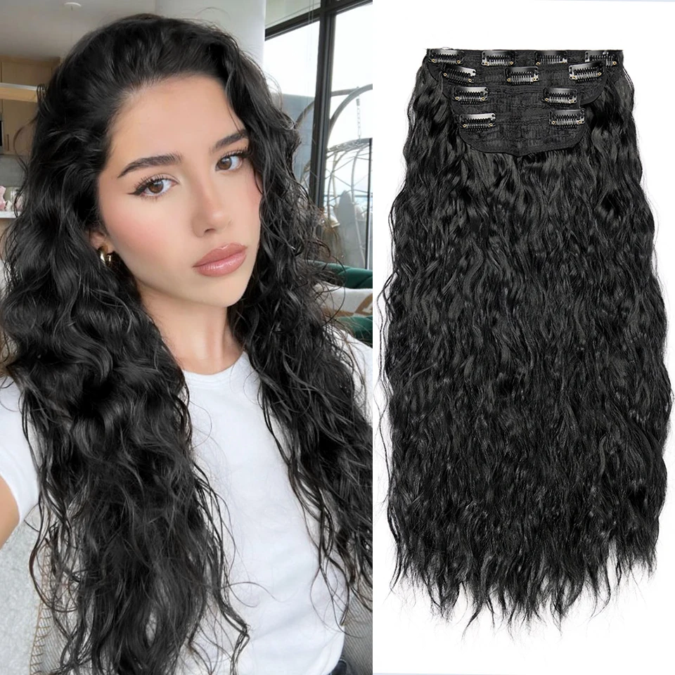 4 шт., заколки для наращивания волос, фиолетовые кукурузные волнистые 20-дюймовые длинные вьющиеся синтетические волосы для наращивания, густые волосы для женщин, ежедневное использование на вечеринке
4 шт., заколки для наращивания волос, фиолетовые кукурузные волнистые 20-дюймовые длинные вьющиеся синтетические волосы для наращивания, густые волосы для женщин, ежедневное использование на вечеринке