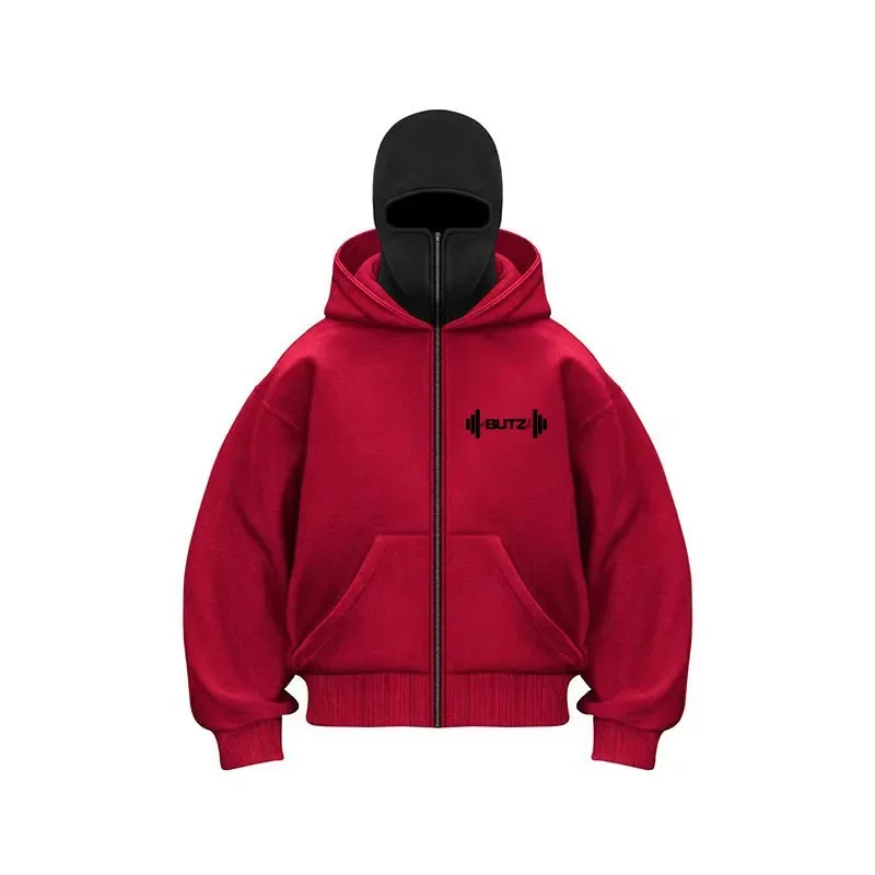 New men's autumn and winter casual hooded sweatshirt for 2025, men's face mask double-cap windproof jacket, warm sweatshirt
New men's autumn and winter casual hooded sweatshirt for 2025, men's face mask double-cap windproof jacket, warm sweatshirt